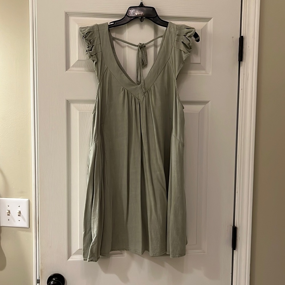 Promesa Sage Green Mini Dress